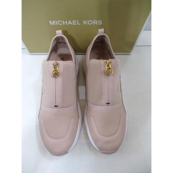 Michael Kors Sami Zip Trainer Sneaker Circular Air Mesh Ballet Light Pink - Picture 4 of 7